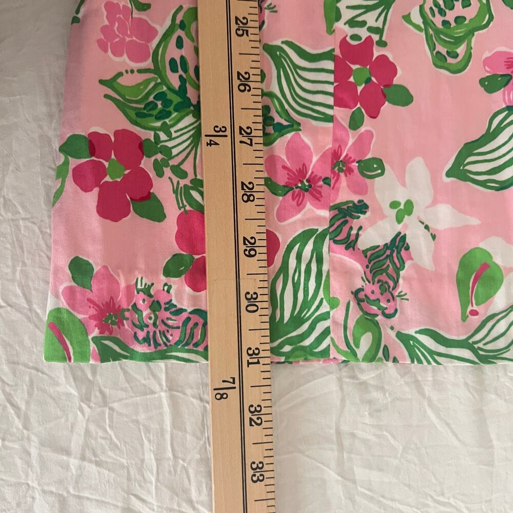Lilly Pulitzer Jubilee Tiger Lily Floral Shift Mini Dress Size 0 - Picture 14 of 14